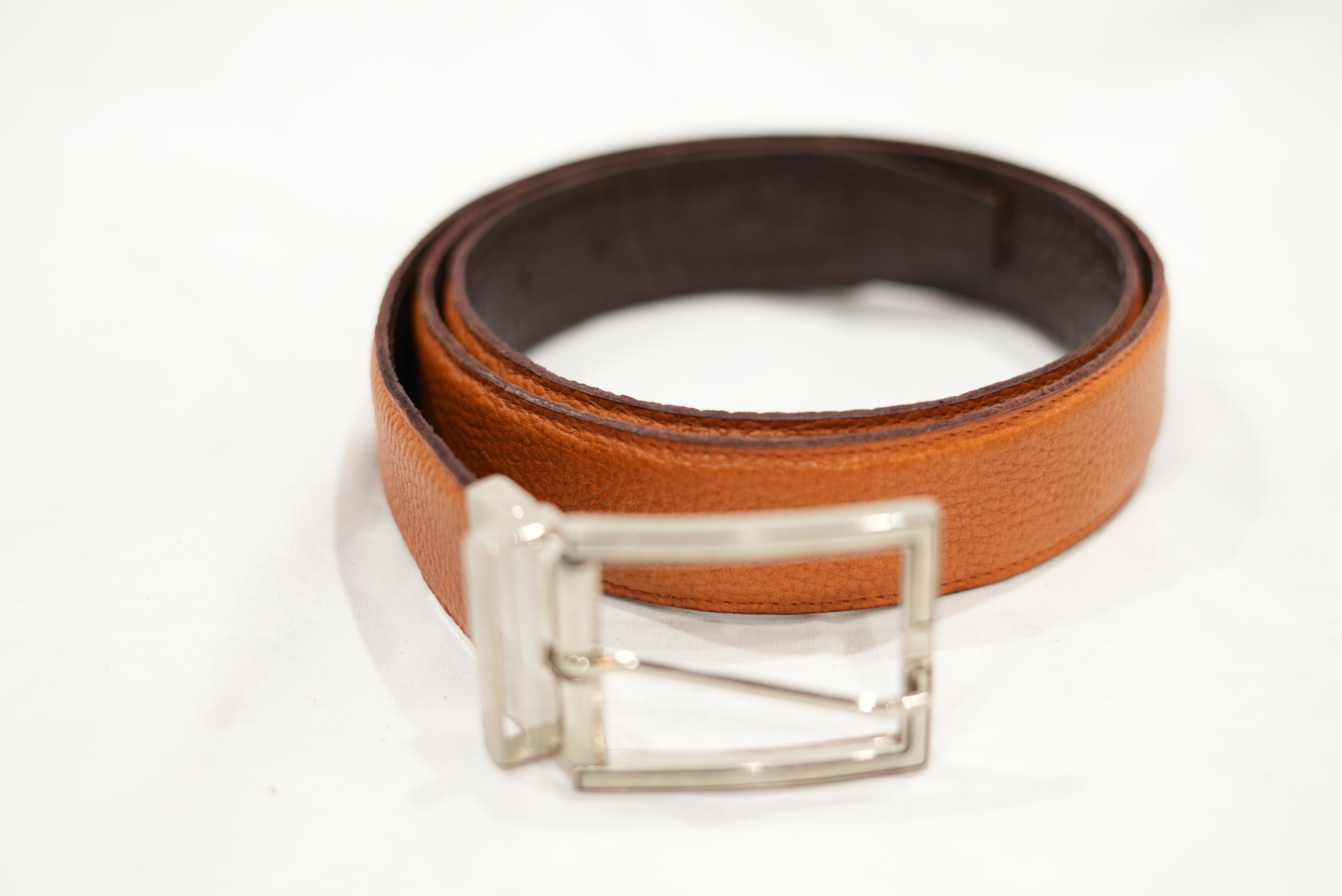 Genuine Leather Belt Mens Dress Belt W Adjustable Automatic Buckles