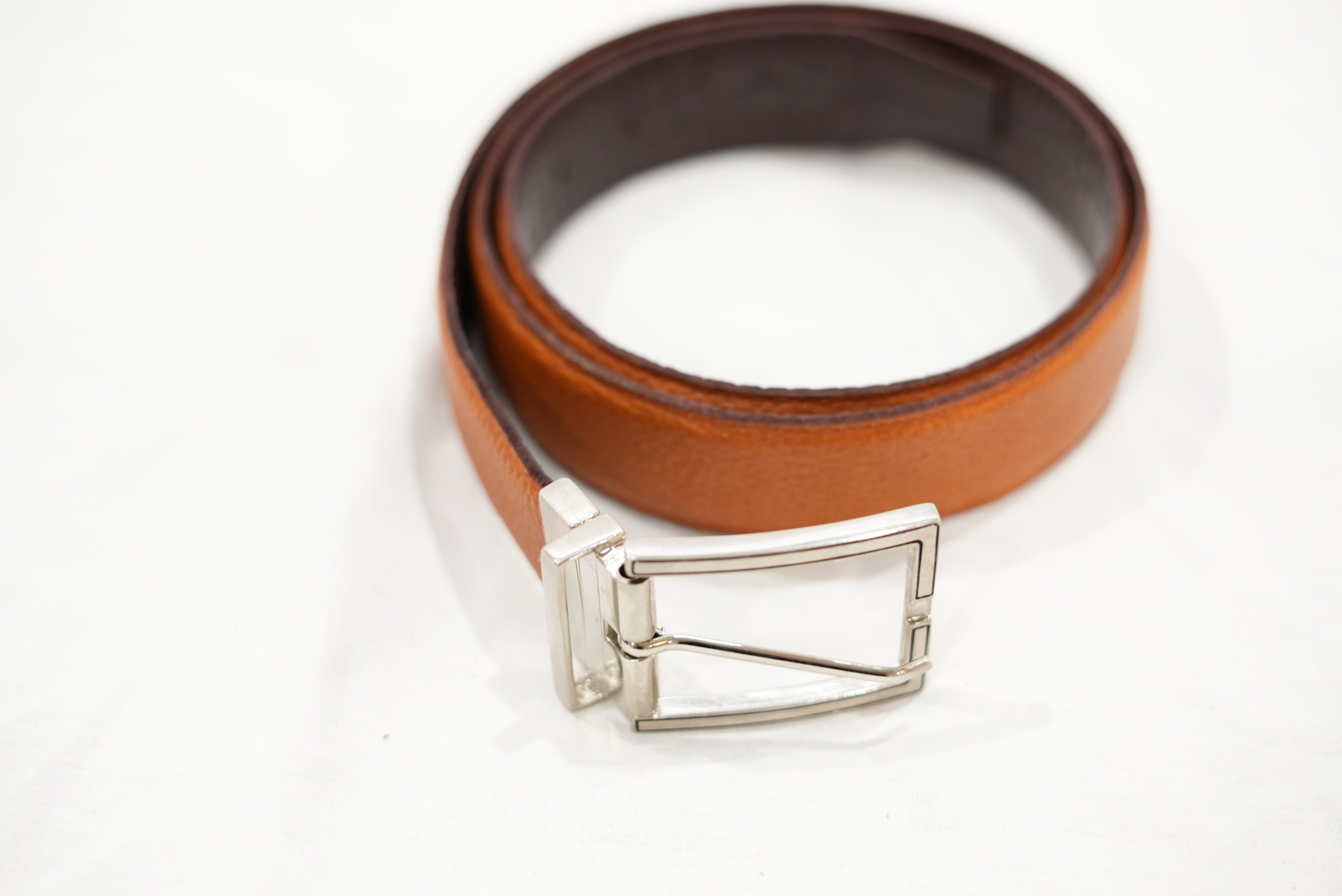 Genuine Leather Belt Mens Dress Belt W Adjustable Automatic Buckles